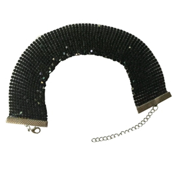 🎀3/$22🎀 Vintage Wide Sequin Choker Necklace - Picture 2 of 4